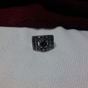 Simulated ruby ring